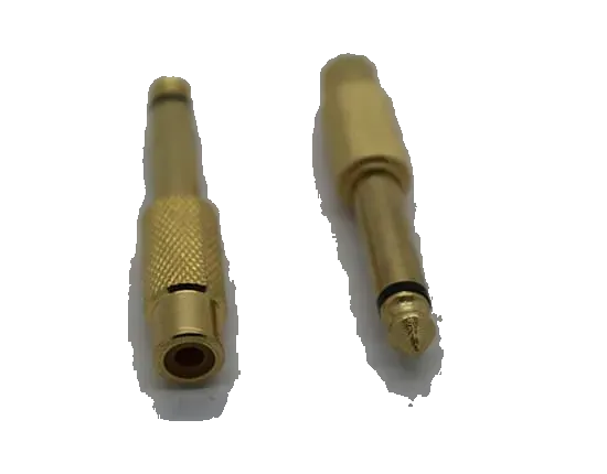 Cyberdyne 6.35mm Mono Male to RCA Female Adaptor (Gold)