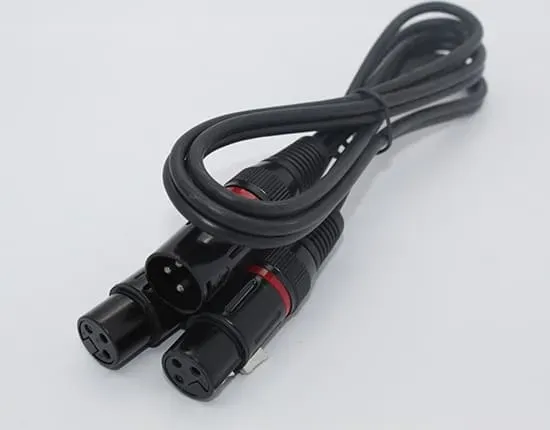 Cyberdyne XLR Male to 2 x XLR (Cannon) Female Cable (1m) — view 1