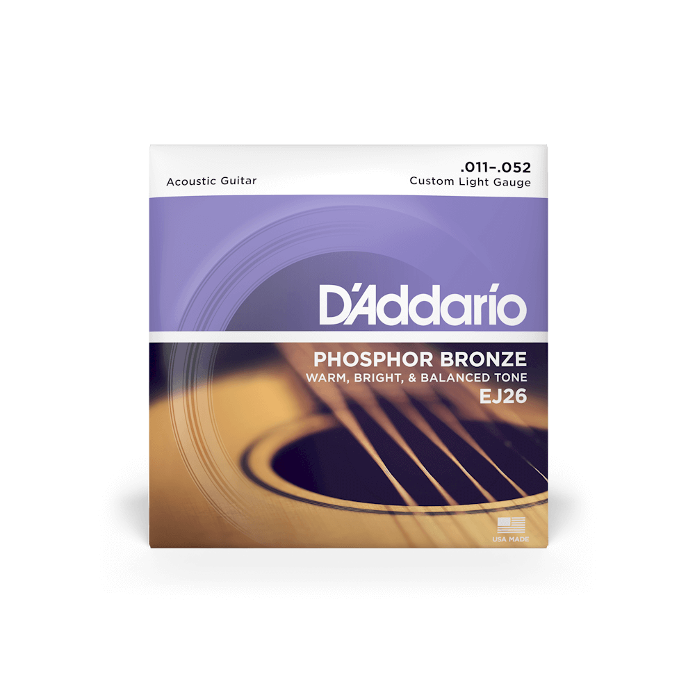 D'Addario EJ26 Phosphor Bronze Acoustic Guitar Strings 011-052