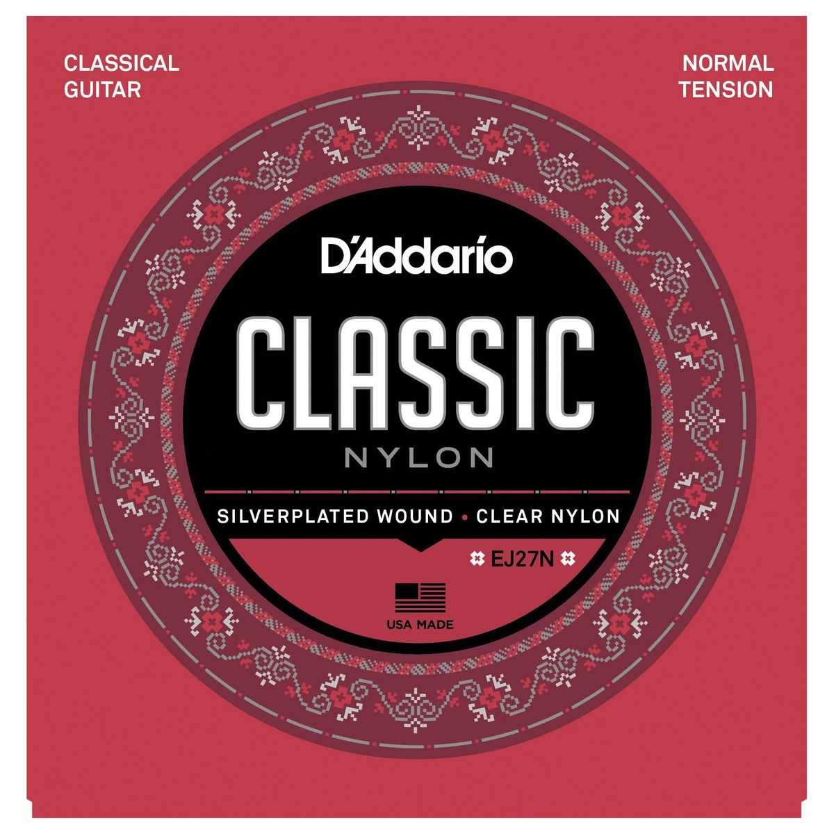 D’Addario EJ27N Nylon Classical Guitar Strings – Normal Tension — view 1