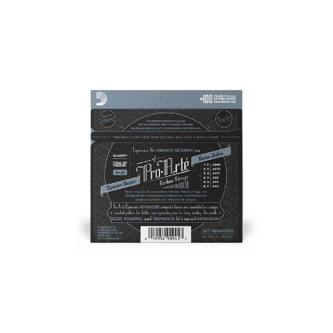 D’addario EJ45FF Pro-Arté Carbon Classical Guitar Strings — view 2