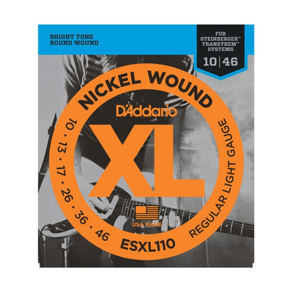 D’Addario ESXL110 Double Ball End for Steinberger Guitars – 10-46