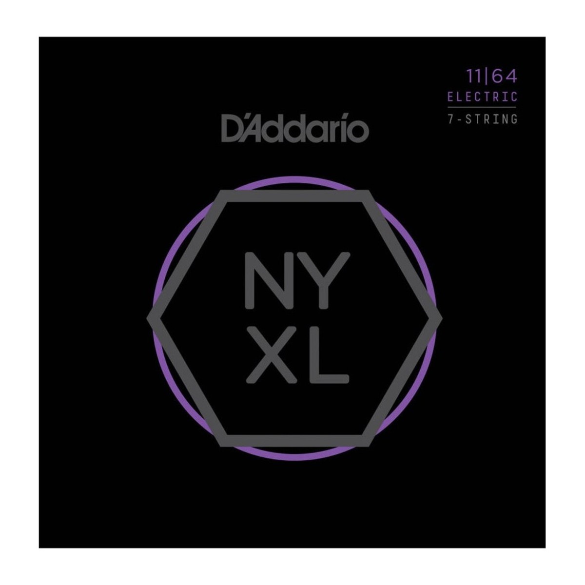 D’Addario NYXL1164 Electric Guitar Strings -11-64 Regular Light 7-string — view 1