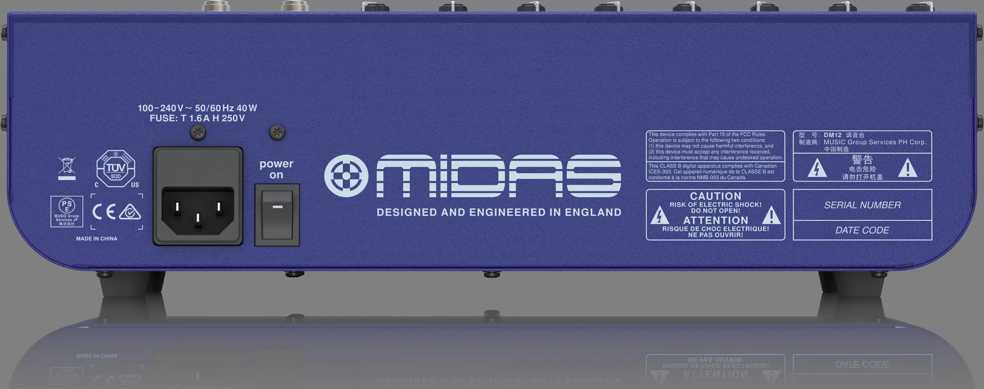 Midas DM12 12-channel Analog Mixer — view 2