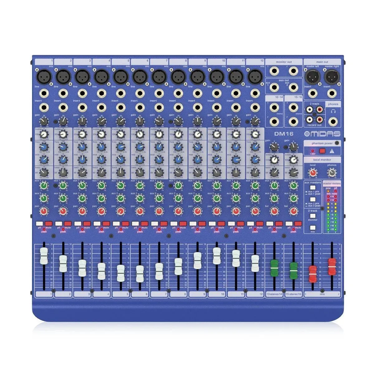 Midas DM16 16-channel Analog Mixer — view 1