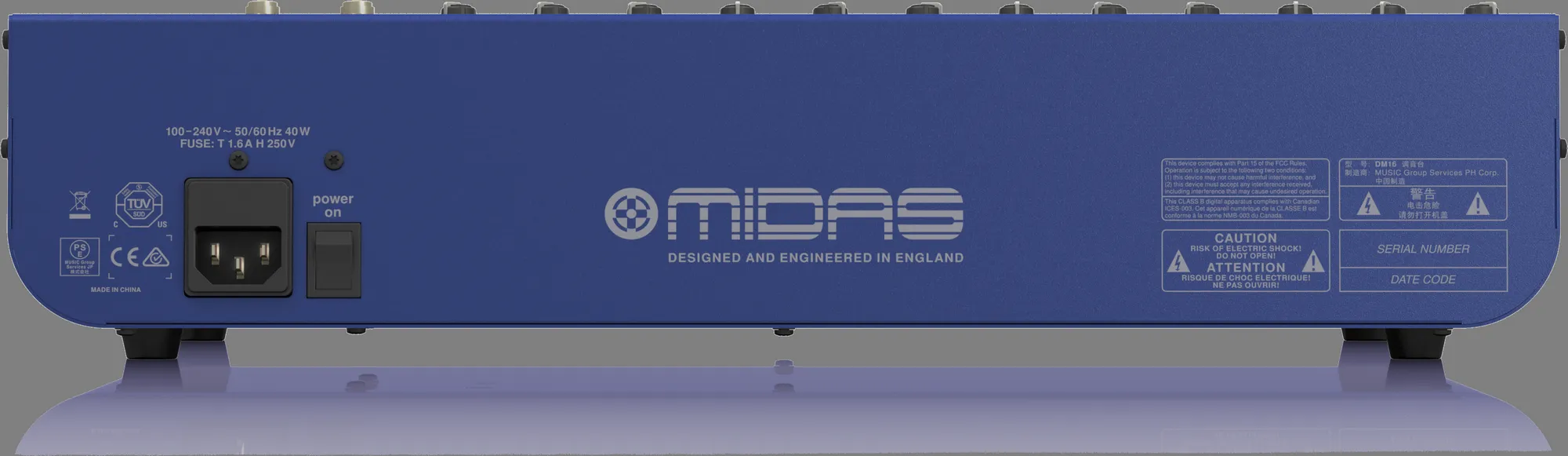 Midas DM16 16-channel Analog Mixer — view 2
