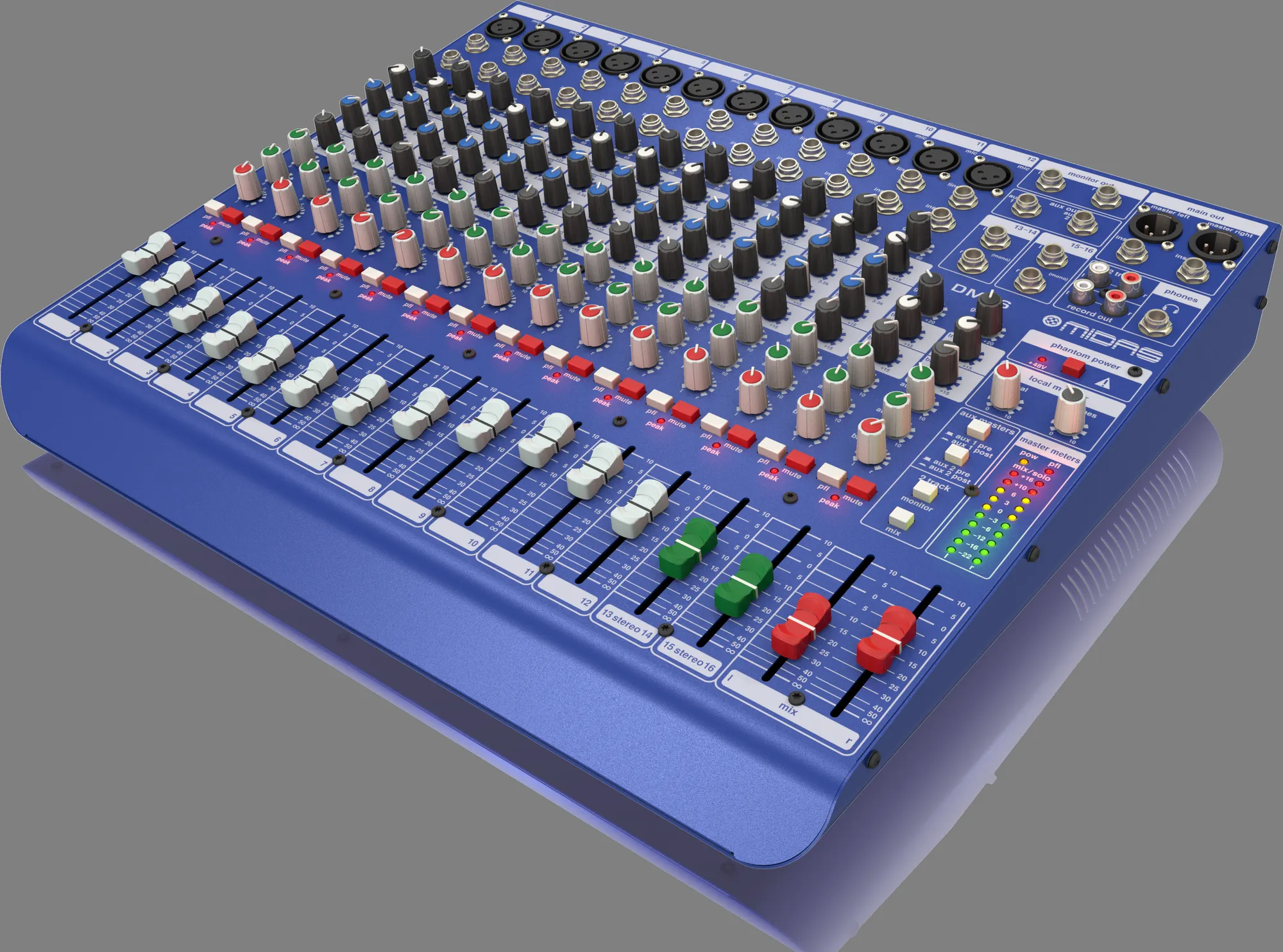 Midas DM16 16-channel Analog Mixer — view 3