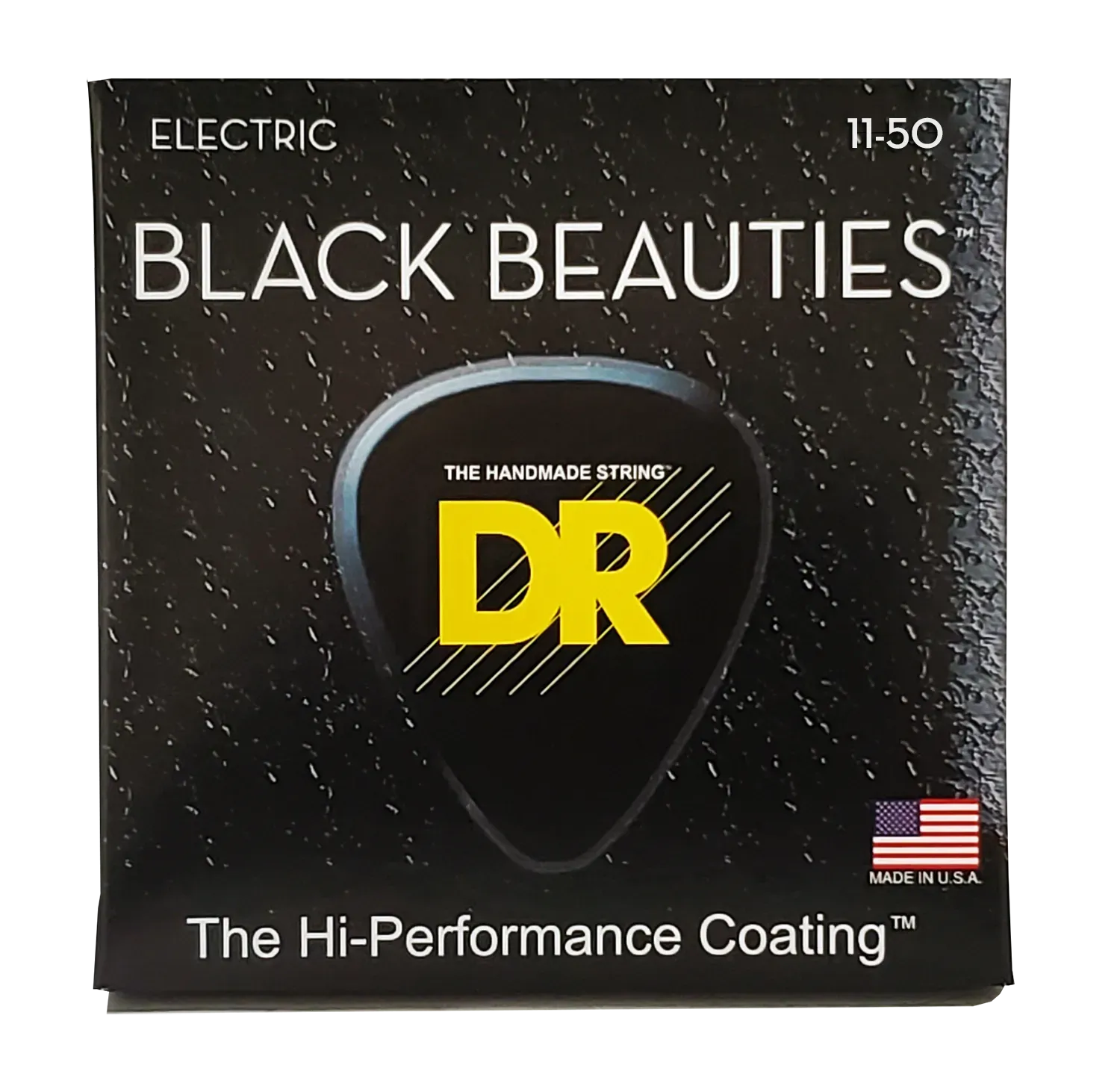 DR Strings Extra Life BKE-11 Black Beauties Heavy Coated Electric Guitar Strings — view 2