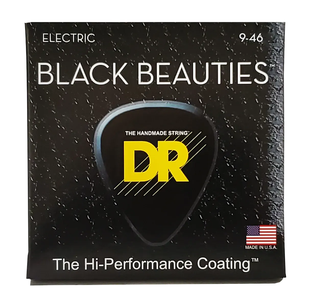 DR Strings Black Beauties K3 Coated Electric Guitar Strings - .009-.046 Light Heavy — view 1
