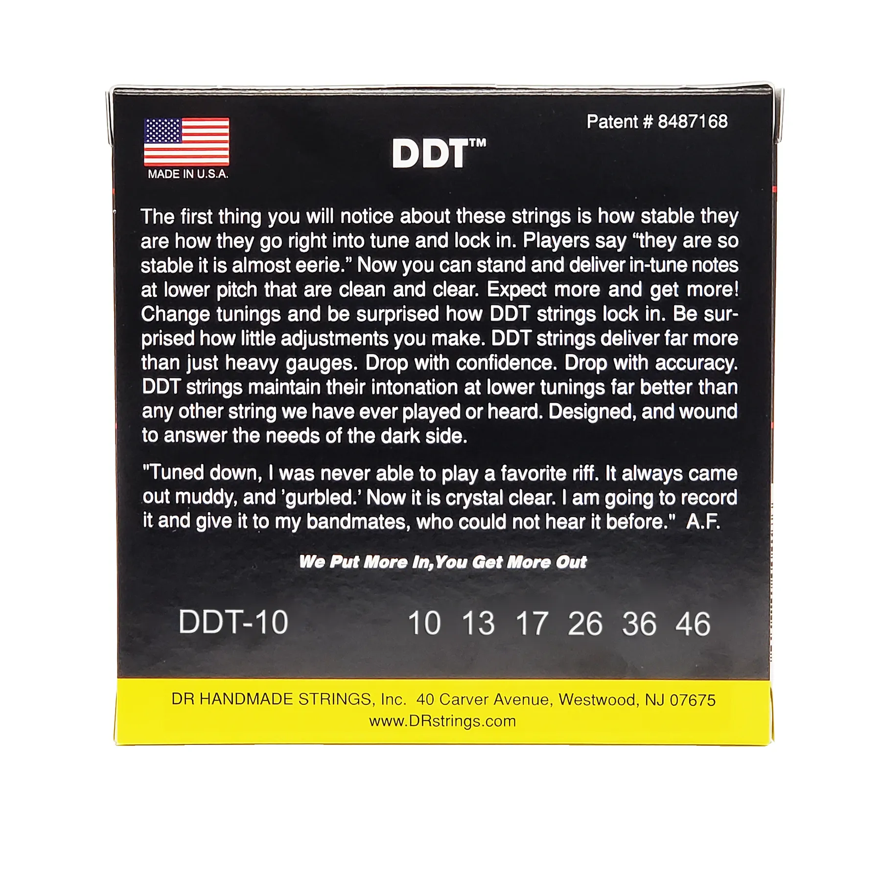 DR Strings Drop-Down Tuning Electric Guitar Strings - .010-.046 — view 3