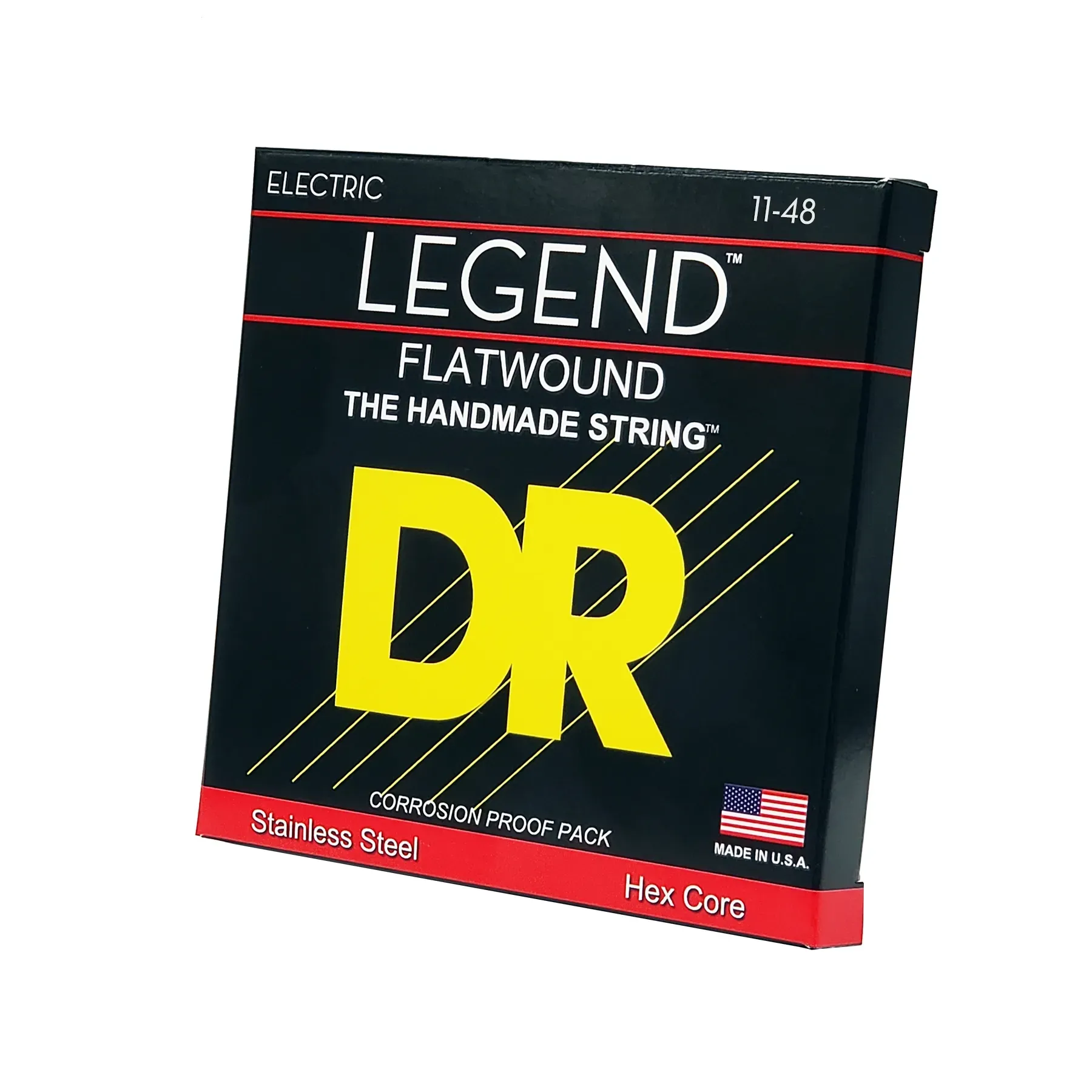 DR Strings Legend Flatwound Electric Guitar Strings - 11-48 — view 1
