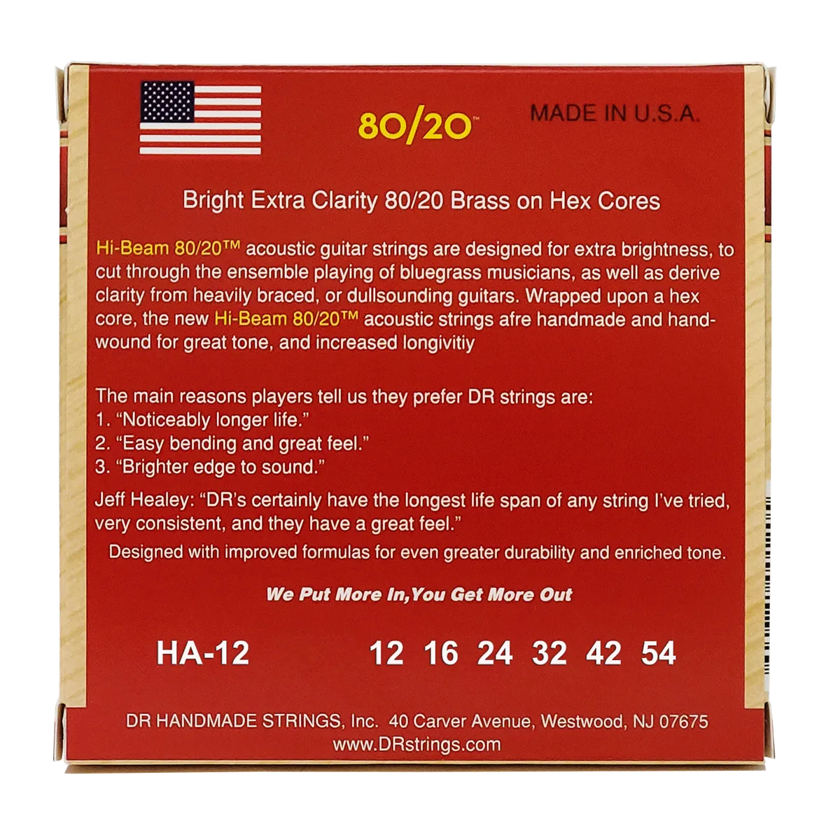 DR STRINGS HI-BEAM 80/20 ACC 12-54 — view 3