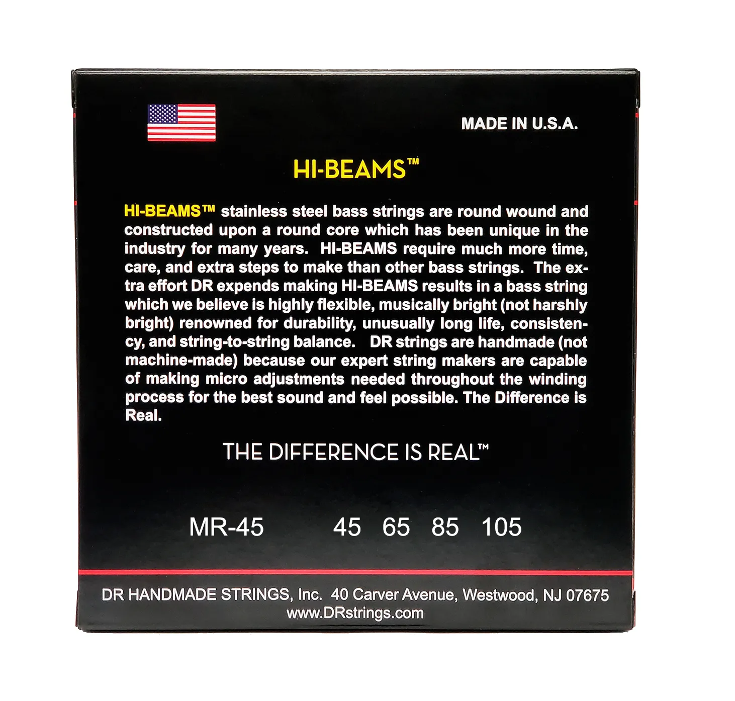 DR Strings HI BEAMS 4 String Bass Medium Gauge - 45-105 — view 3