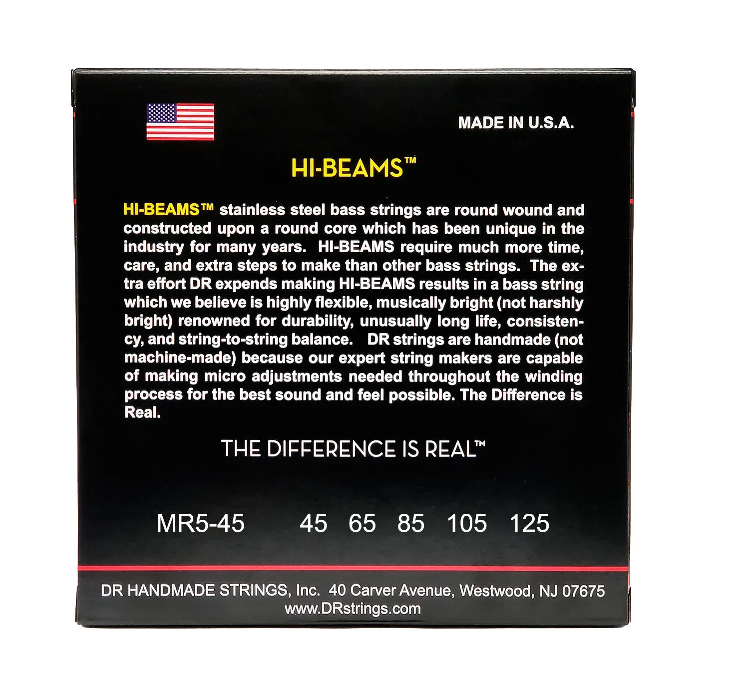 DR Strings HI Beams Bass 5 String Set - 45-125 — view 3