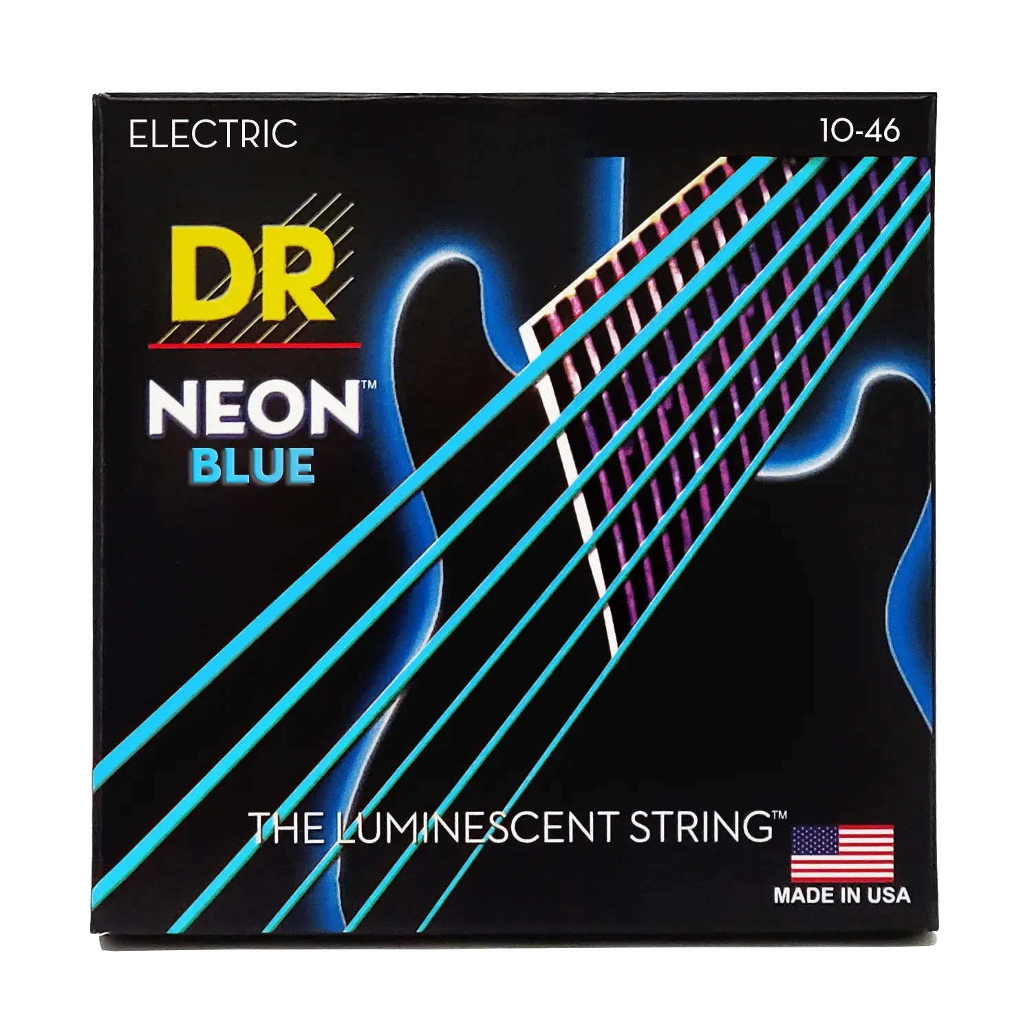 DR NEON BLUE ELEC STRINGS 10-46 — view 2