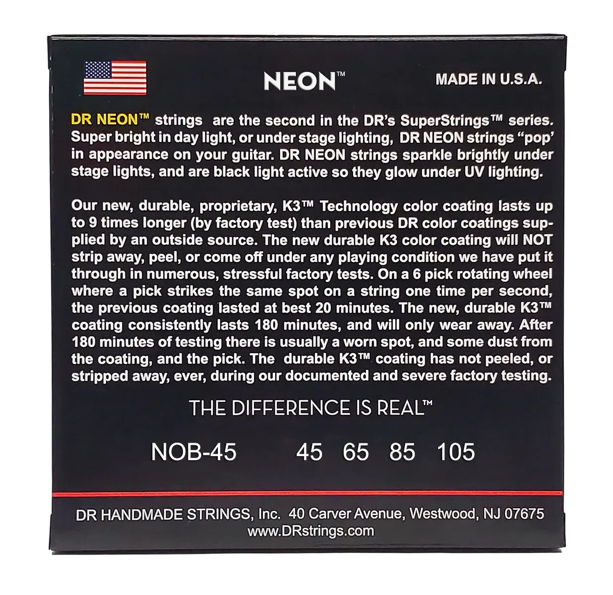 DR STRINGS BASS NEON ORANGE 4ST 45-105 — view 4