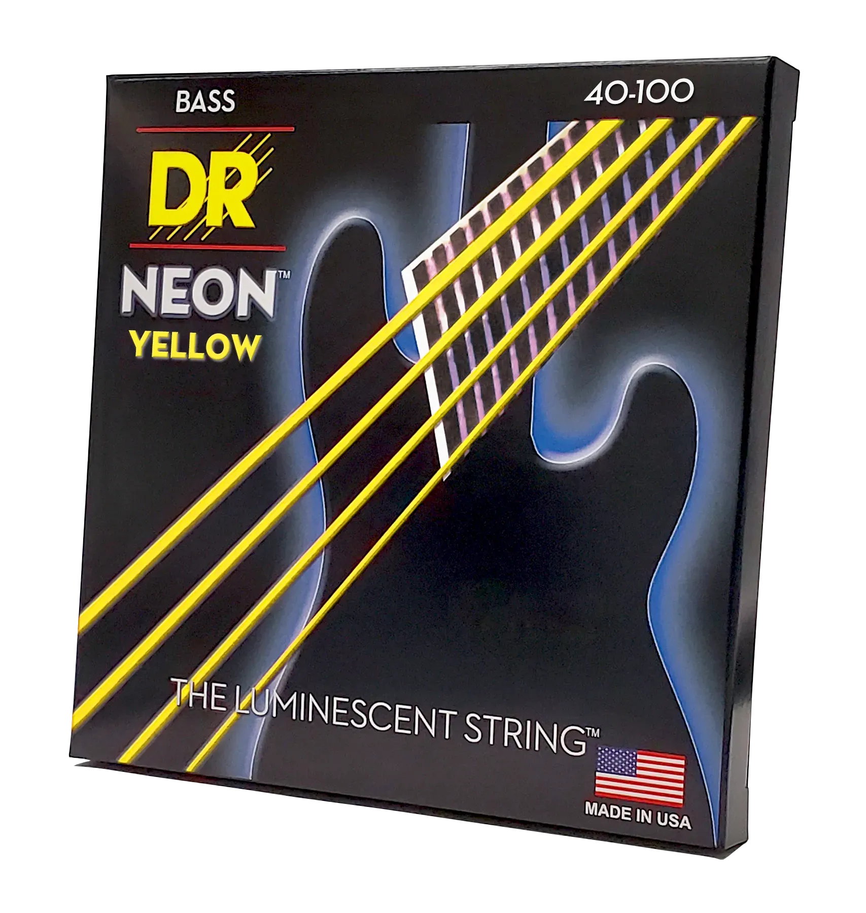 DR STRINGS NEON YELLOW BASS 4ST 40-100 — view 2