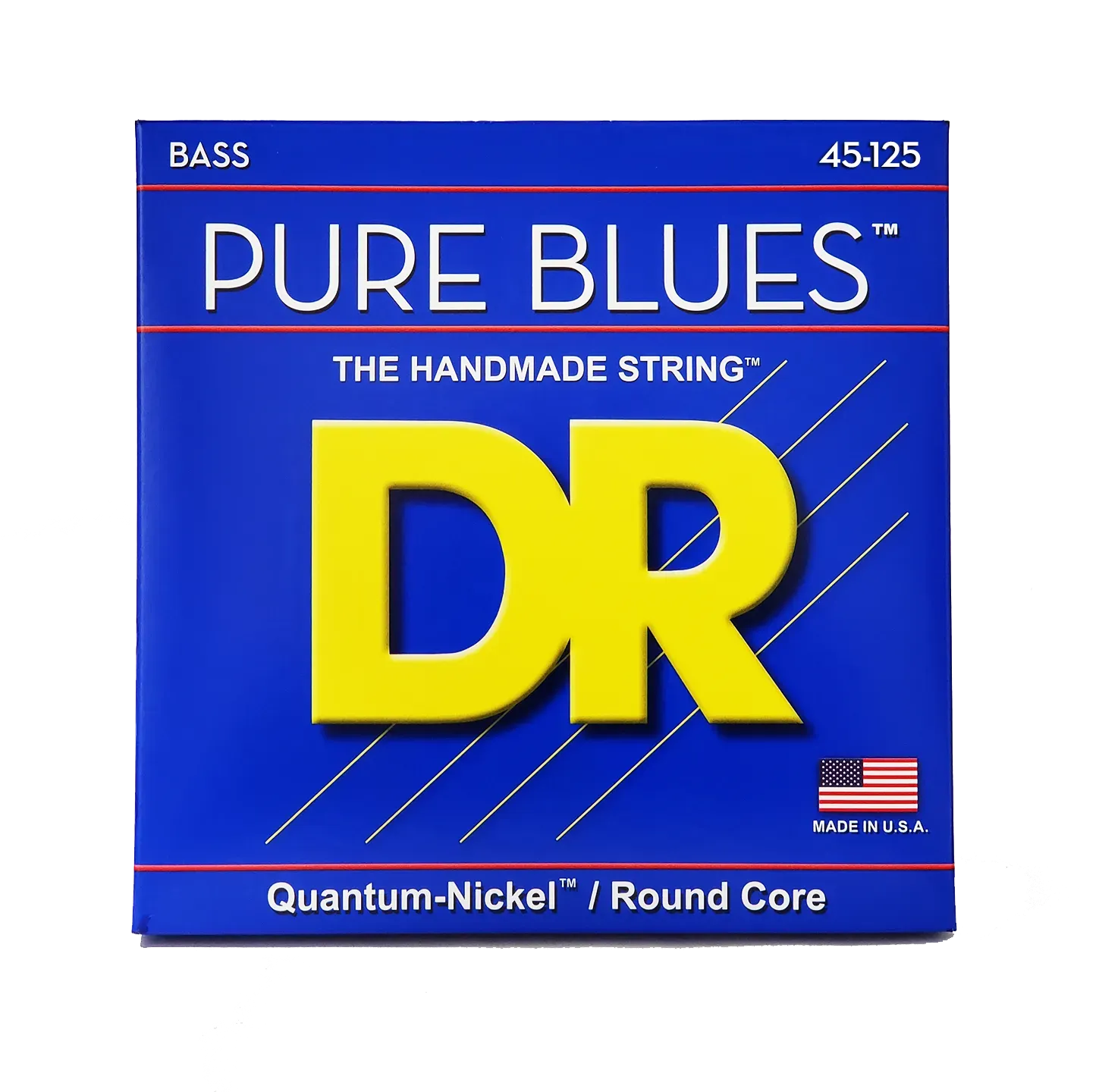 DR Strings PB5-45 Pure Blues Quantum-nickel - Round Core Bass Guitar Strings - .045-.125 Medium 5-string