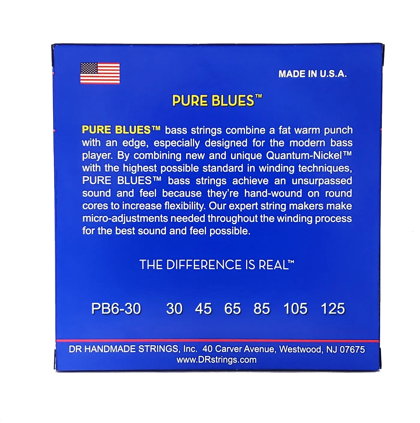 DR Strings Pure Blues Bass 6 String Set 30-125 — view 3