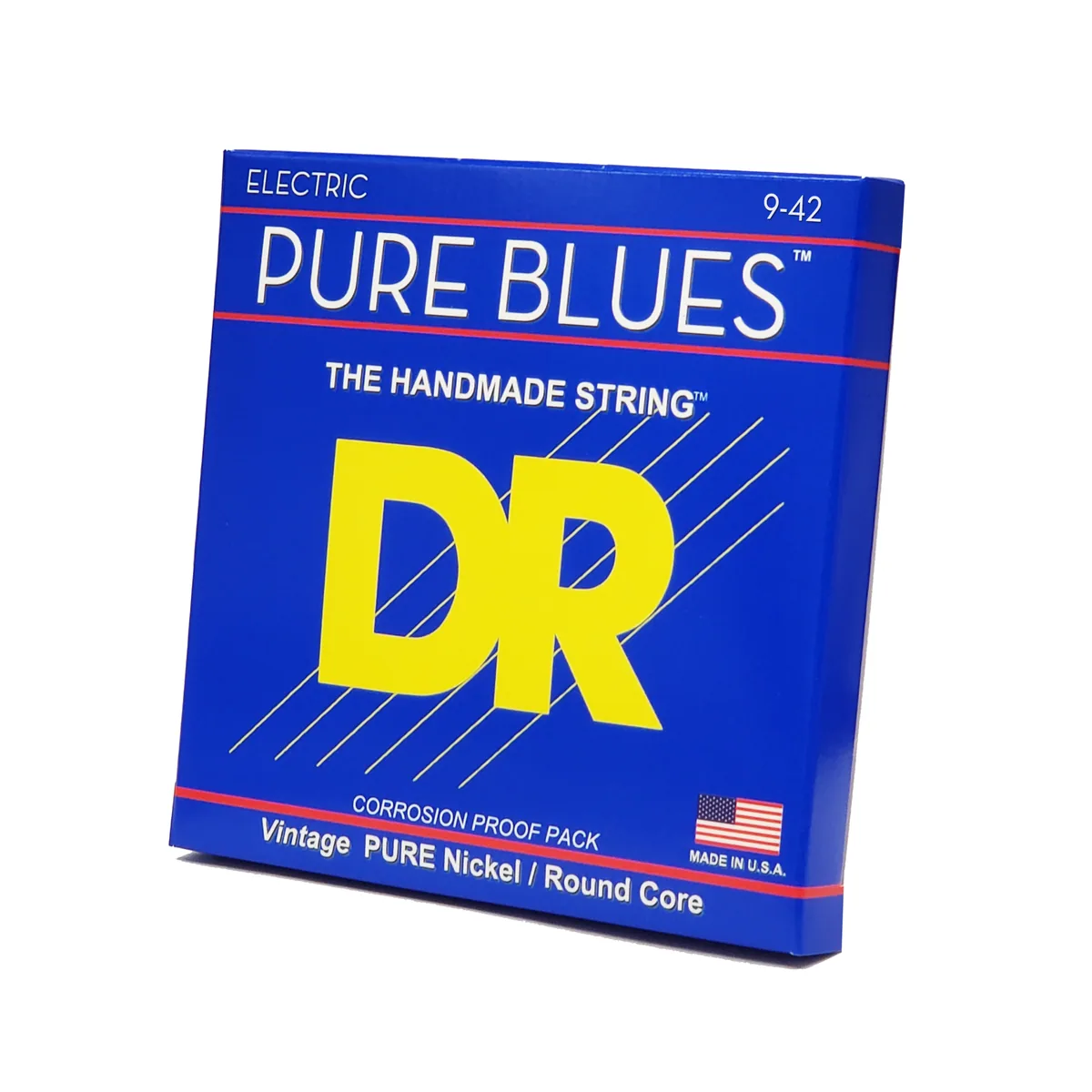 DR Strings Pure Blues Nickel, Light, 9-42 Gauge Electric Guitar Strings — view 2