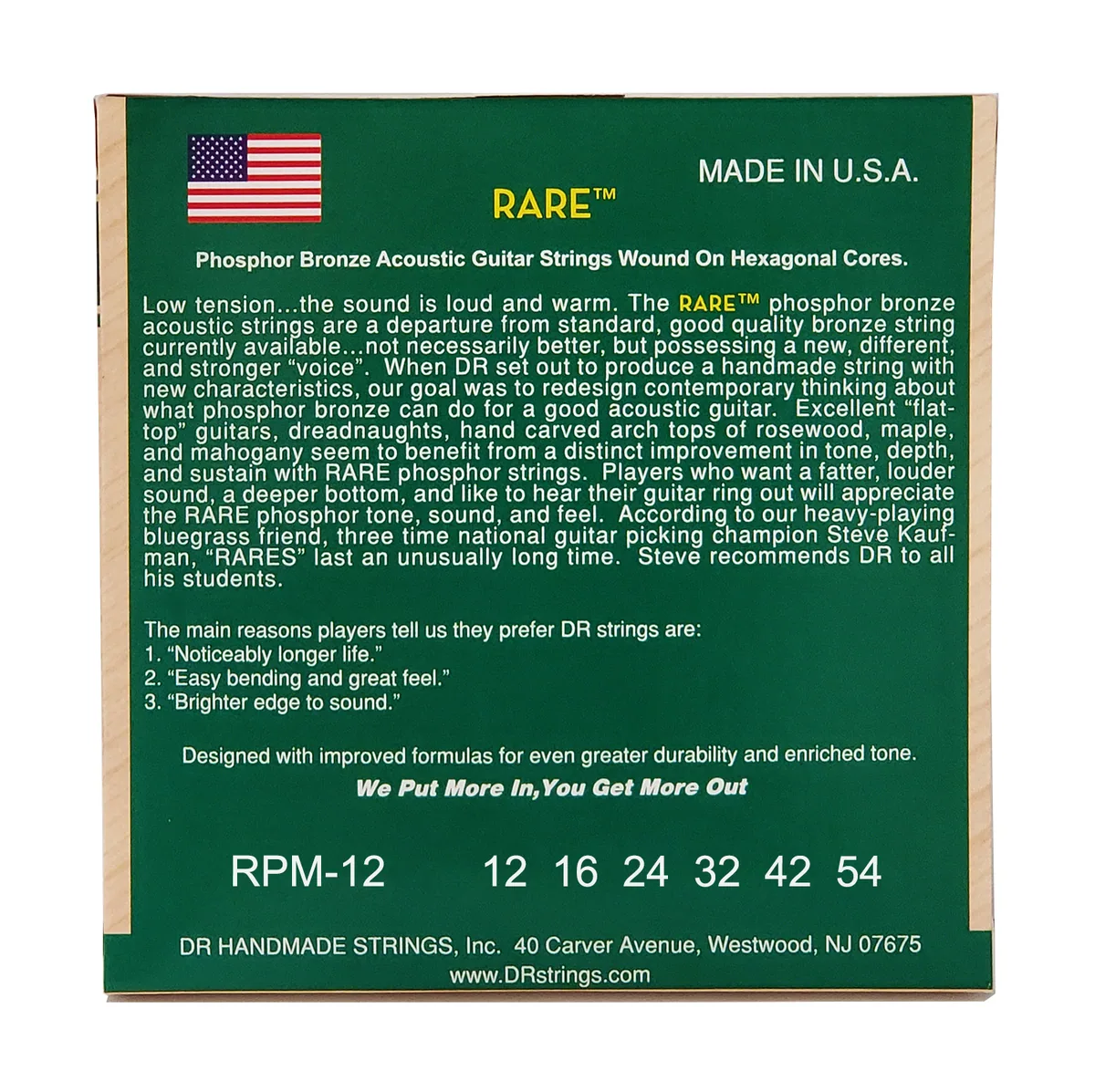 DR STRINGS RARE P/B AC 12-54 — view 3