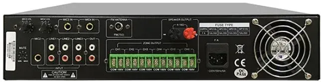 DSPPA MP310U 6 Zones Paging and Music Mixer Amplifier with USB and Tune — view 2