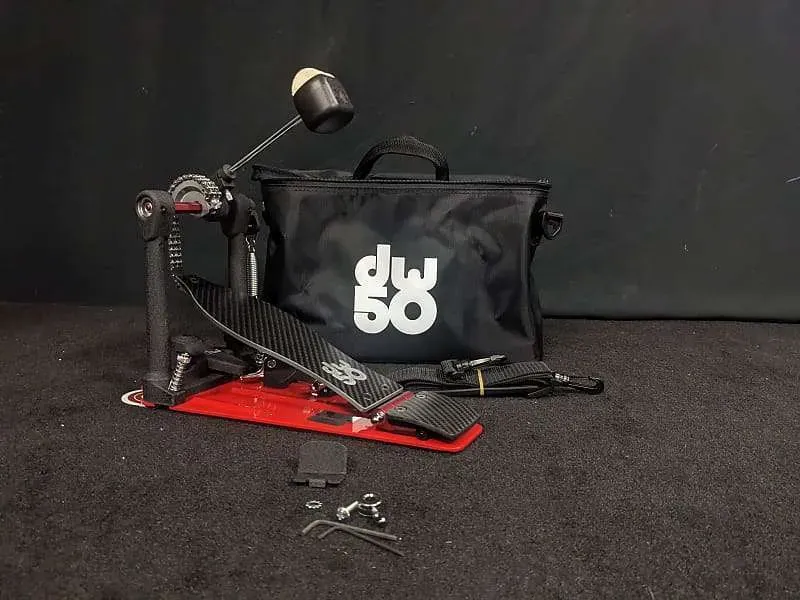 DW 50th Anniversary Limited Edition Carbon Fiber 5050 Single Kick Pedal — view 5