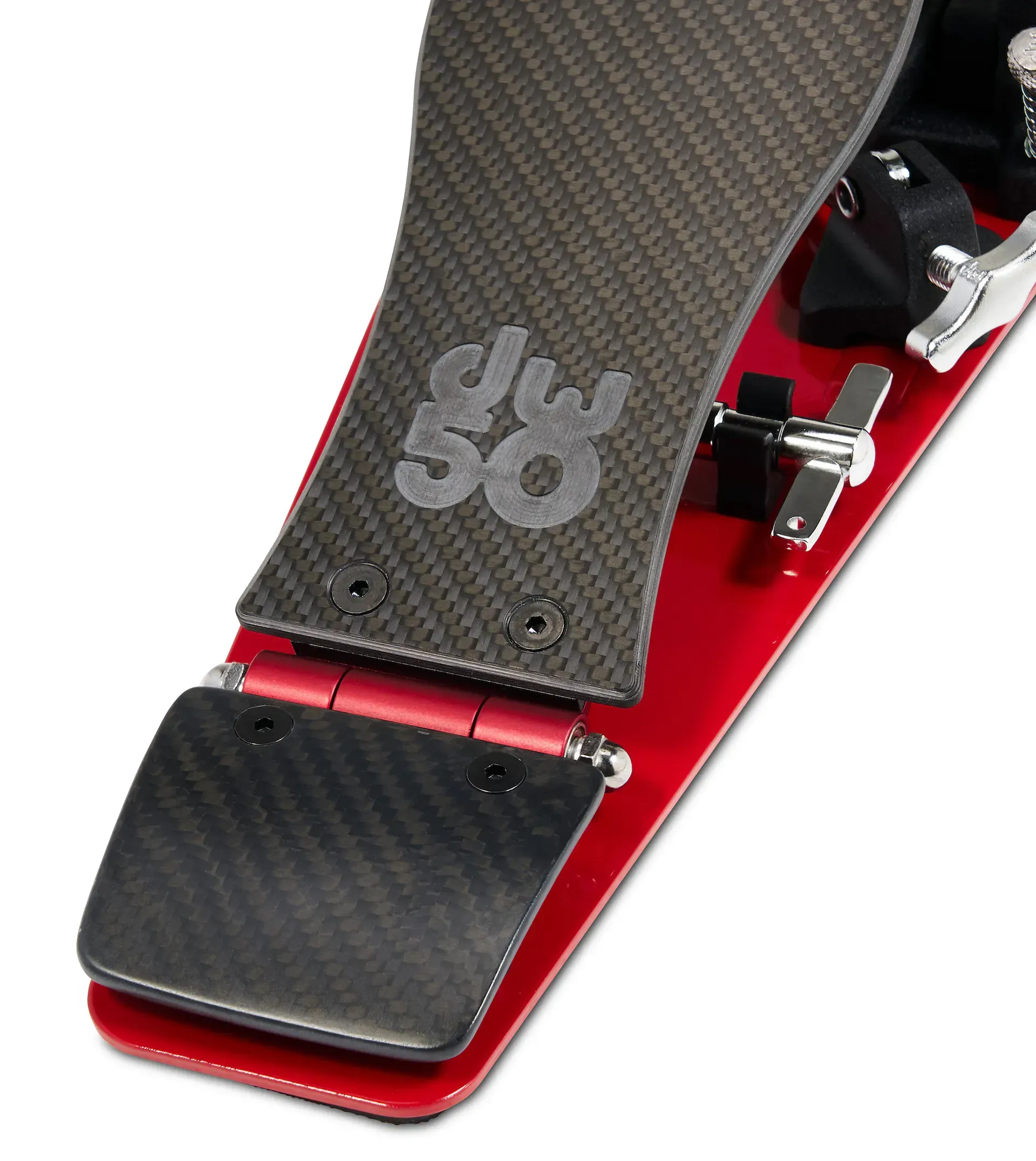 DW 50th Anniversary Limited Edition Carbon Fiber 5050 Double Kick Pedal — view 4