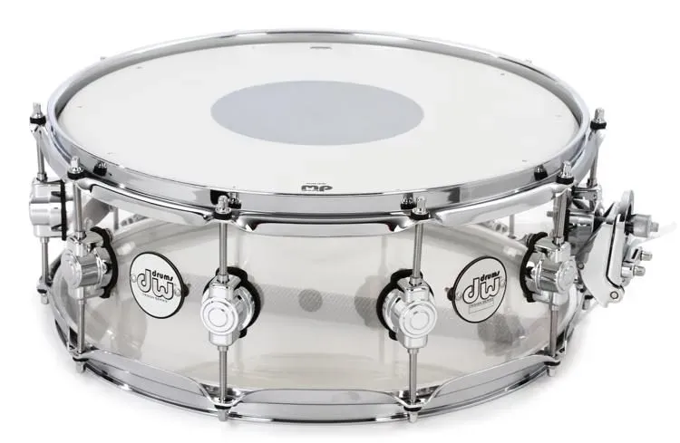 DW Design Series 5-piece Shell Pack - Clear Acrylic — view 3