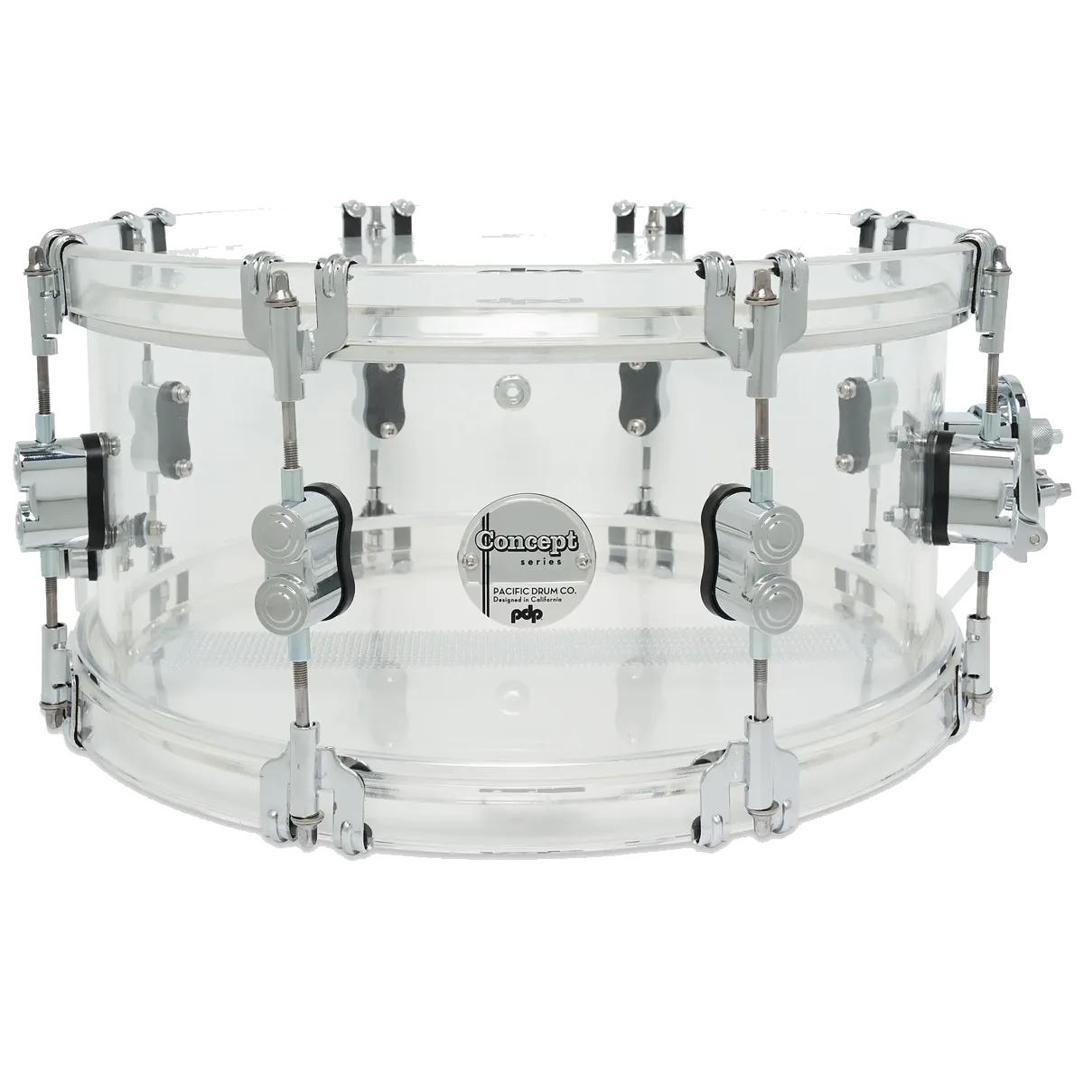 PDP Concept Acrylic Clear Snare Drum 14 x 6.5 inch