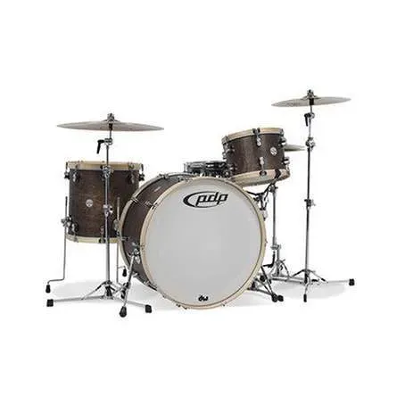 PDP Concept Maple Classic - 4 Piece Kit - Walnut Stain with Natural Hoops — view 1