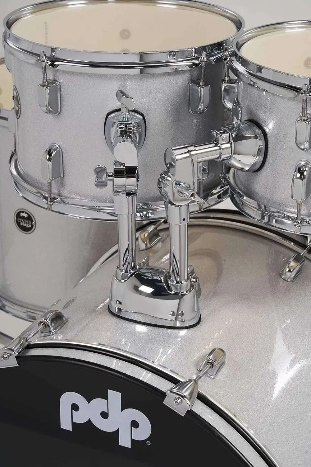 PDP Center Stage 5-piece Kit with Cymbals - Silver Sparkle — view 2