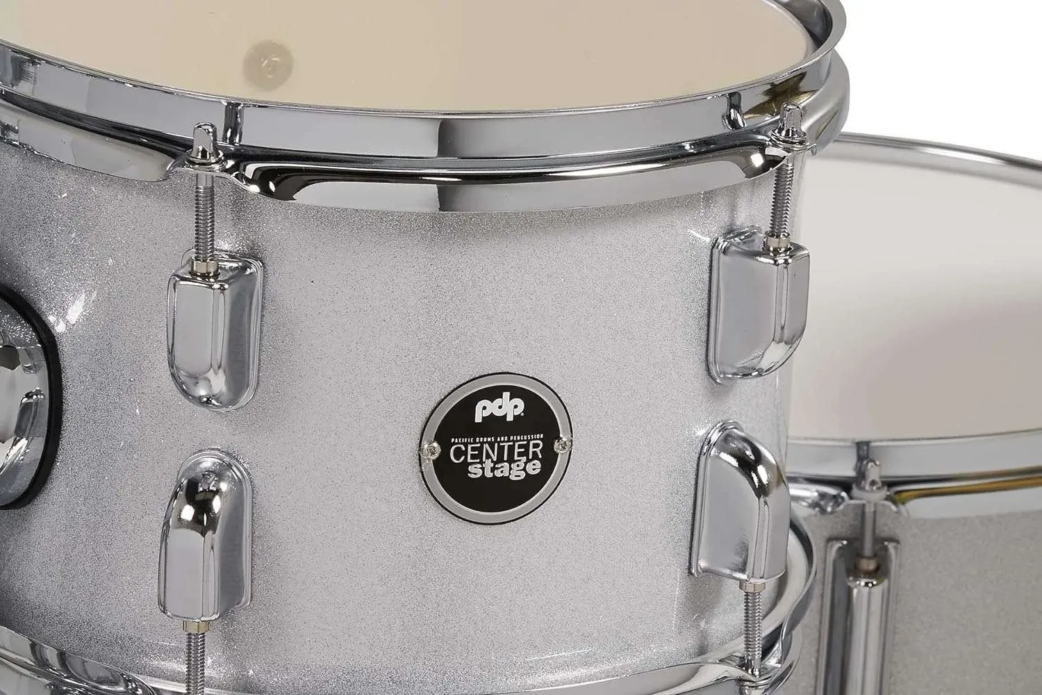 PDP Center Stage 5-piece Kit with Cymbals - Silver Sparkle — view 3