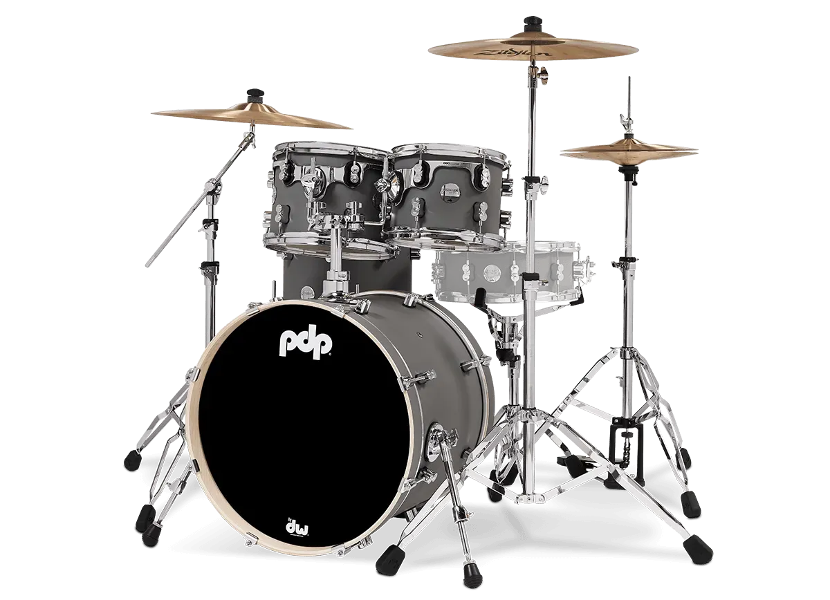 PDP Concept Maple 4-piece Kit - Satin Pewter