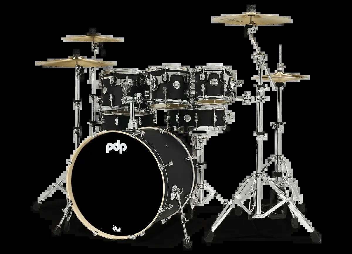 PDP Concept Maple Shell Pack 7-Piece Kit – Satin Black — view 1