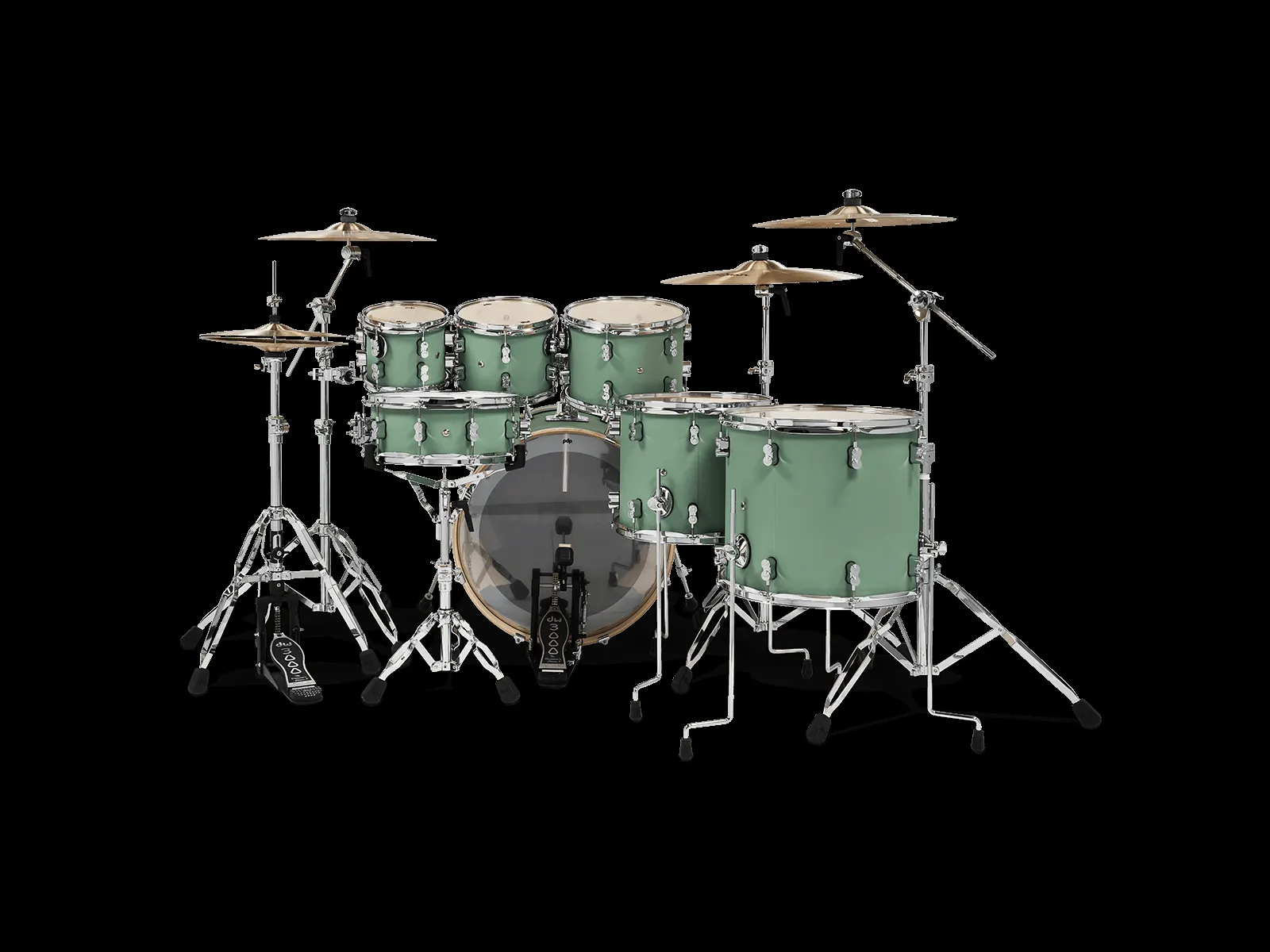 PDP Concept Maple Shell Pack 7-Piece Kit – Satin Seafoam — view 3