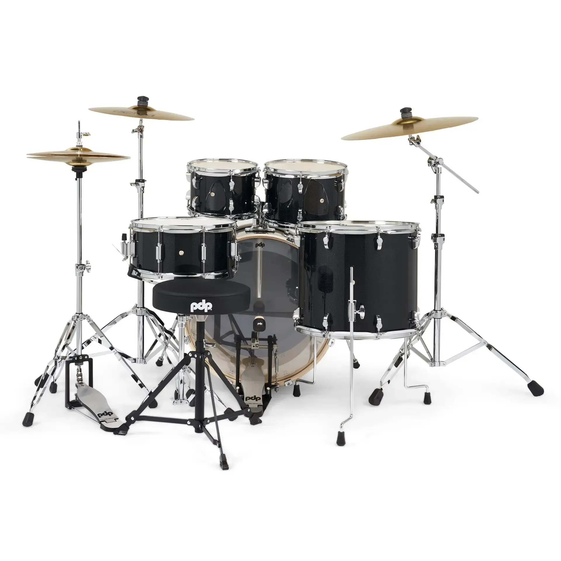 PDP Mainstage 5-piece Drum Set - Black Sparkle — view 3