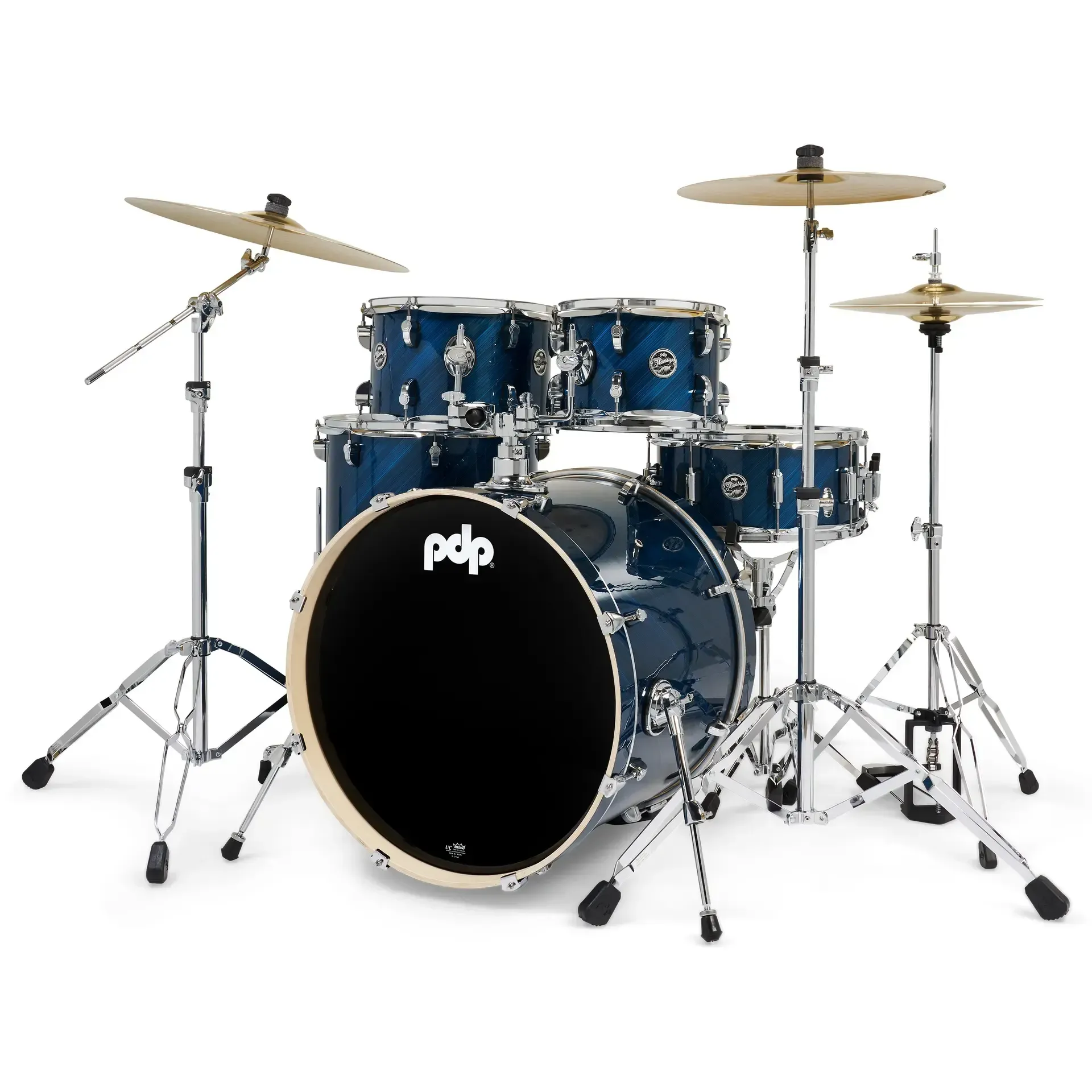 PDP Mainstage 5-piece Drum Set - Twisted Blue Steel — view 2