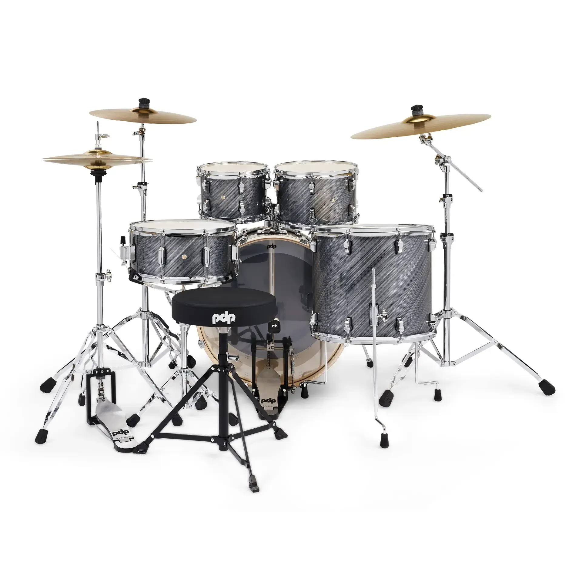 PDP Mainstage 5-piece Drum Set - Twisted Graphite — view 3