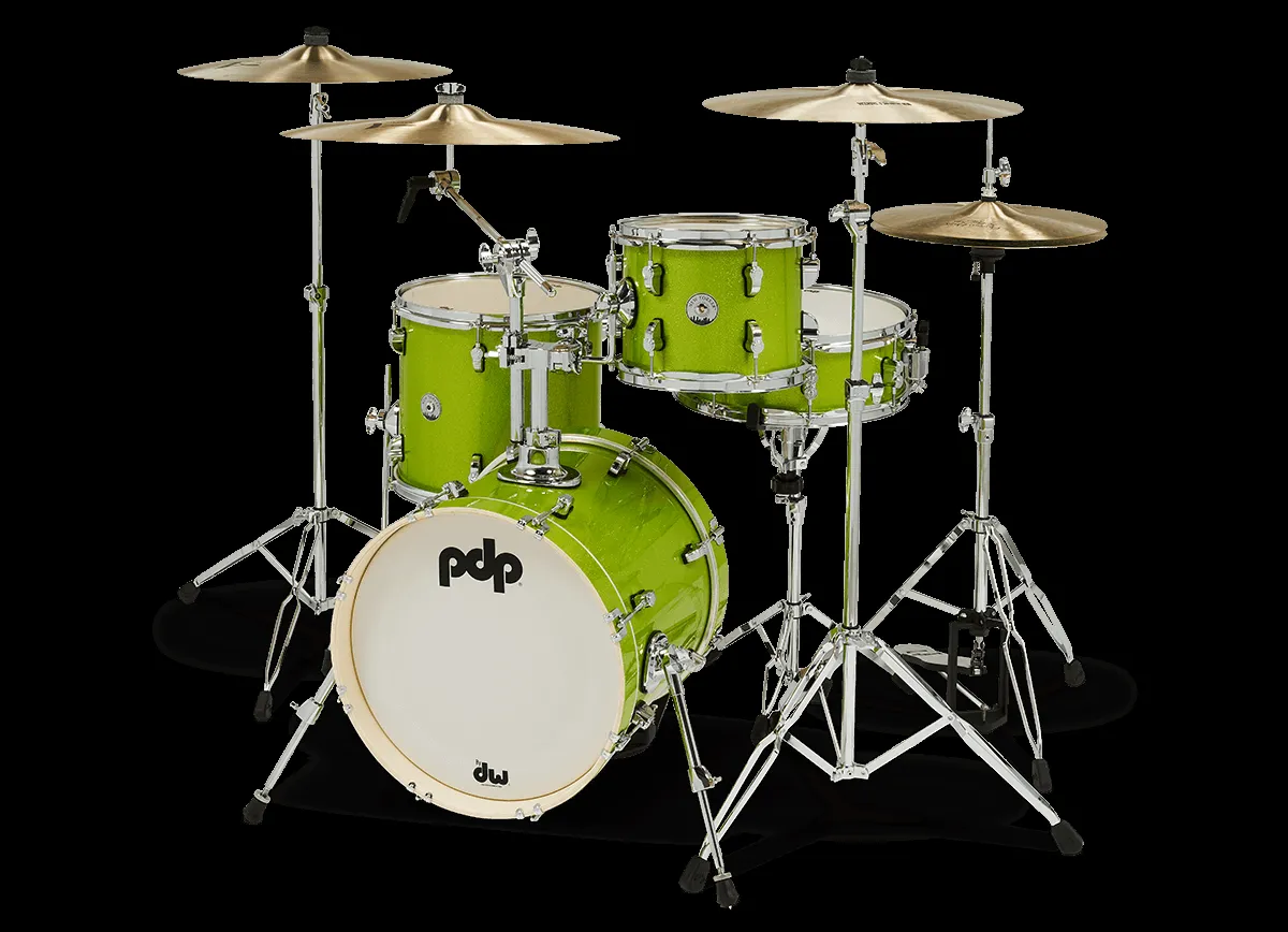 PDP New Yorker 16 inch 4 Piece Kit - Electric Green Sparkle — view 1