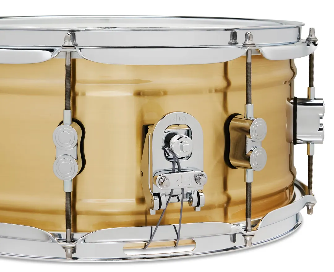 PDP Concept Brass Snare Drum – 6.5 x 14-inch – Natural Brushed Brass — view 2