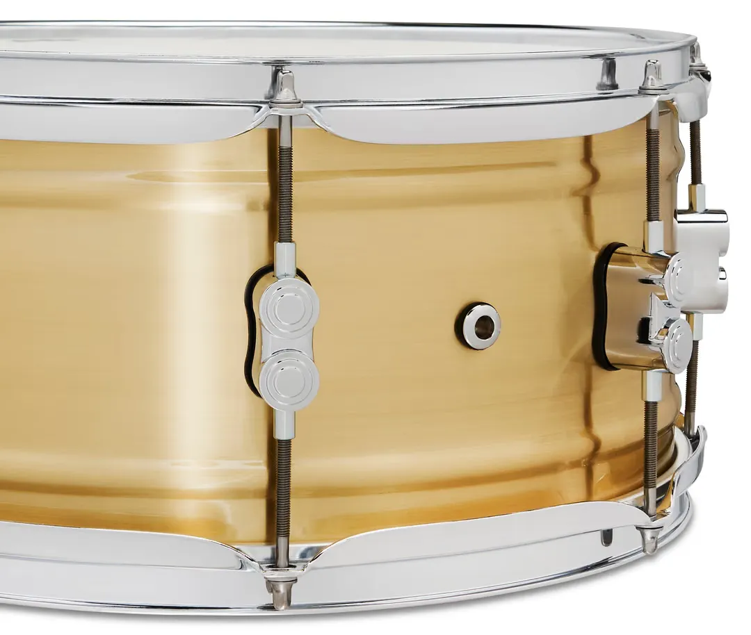 PDP Concept Brass Snare Drum – 6.5 x 14-inch – Natural Brushed Brass — view 3