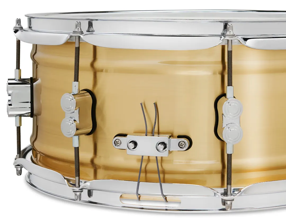 PDP Concept Brass Snare Drum – 6.5 x 14-inch – Natural Brushed Brass — view 5