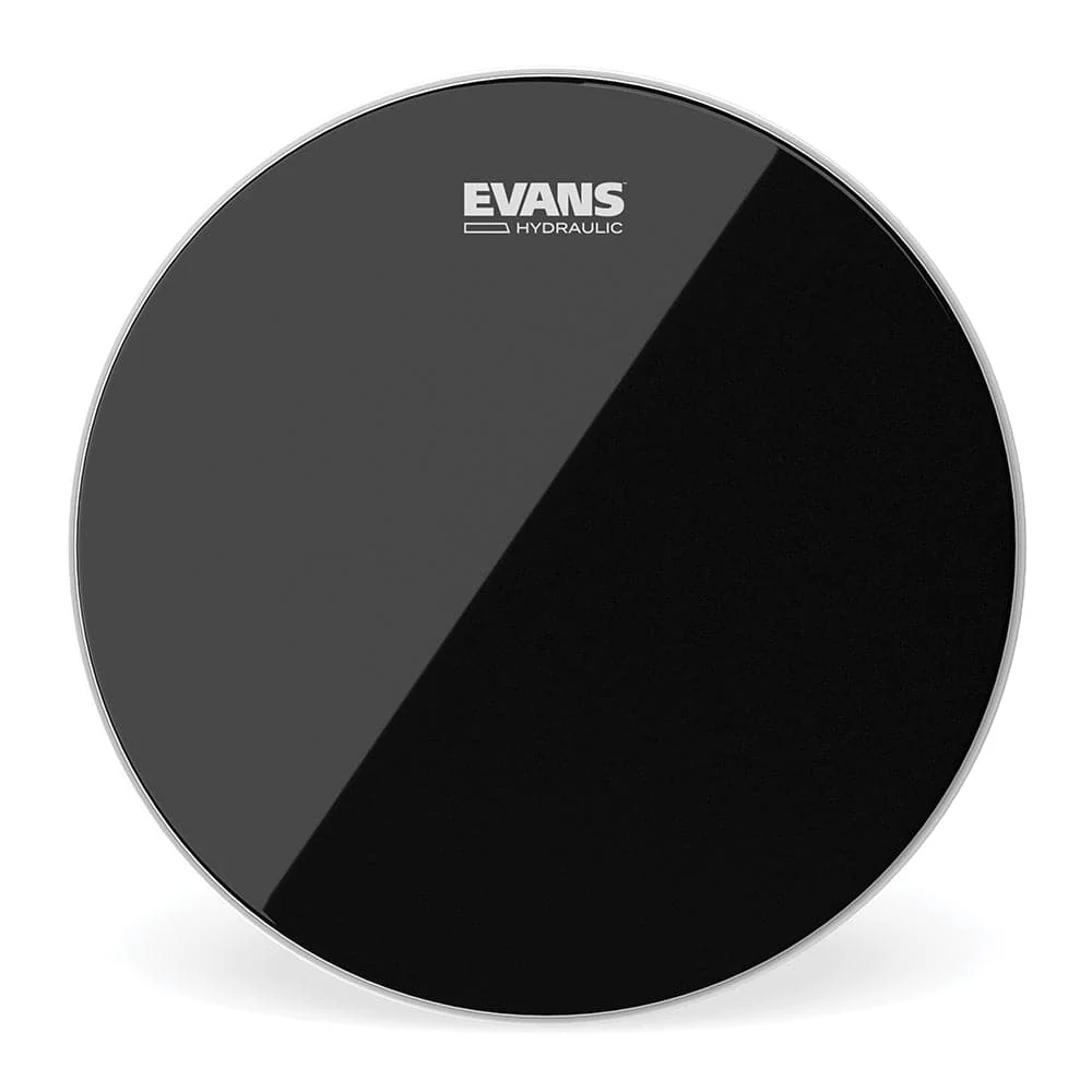 Evans Hydraulic Coated Black Drumhead – 14 inches