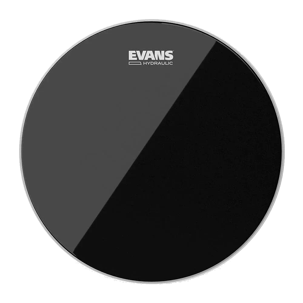 Evans Hydraulic Coated Black Drumhead – 14 inches