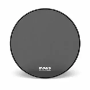Evans 22′′ Drum Head Retro Skin Black — view 1