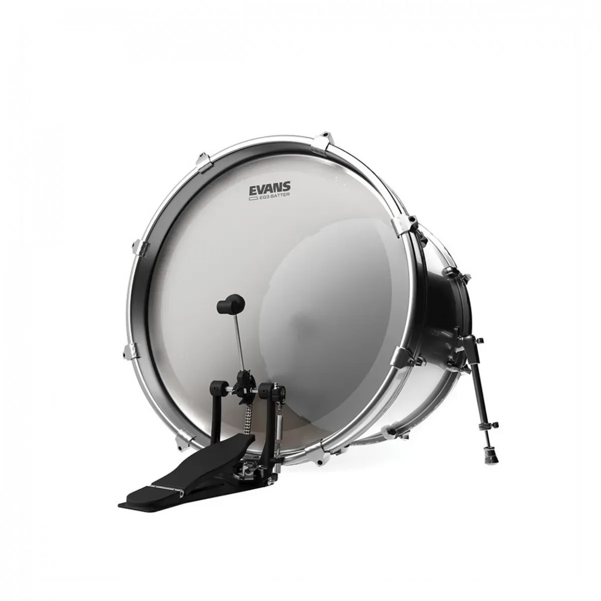 Evans EQ3 24 inch Frosted Bass Drum Batter Head — view 2