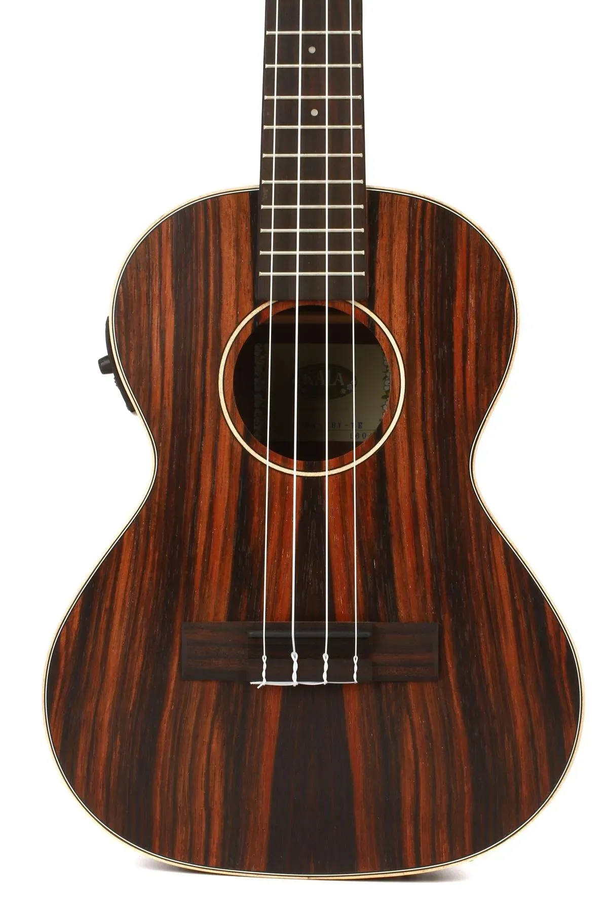 Kala EBYTE Ebony Tenor Ukulele with EQ — view 2