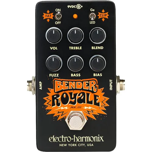 Electro-Harmonix Bender Royale Germanium Fuzz Pedal – Black — view 1