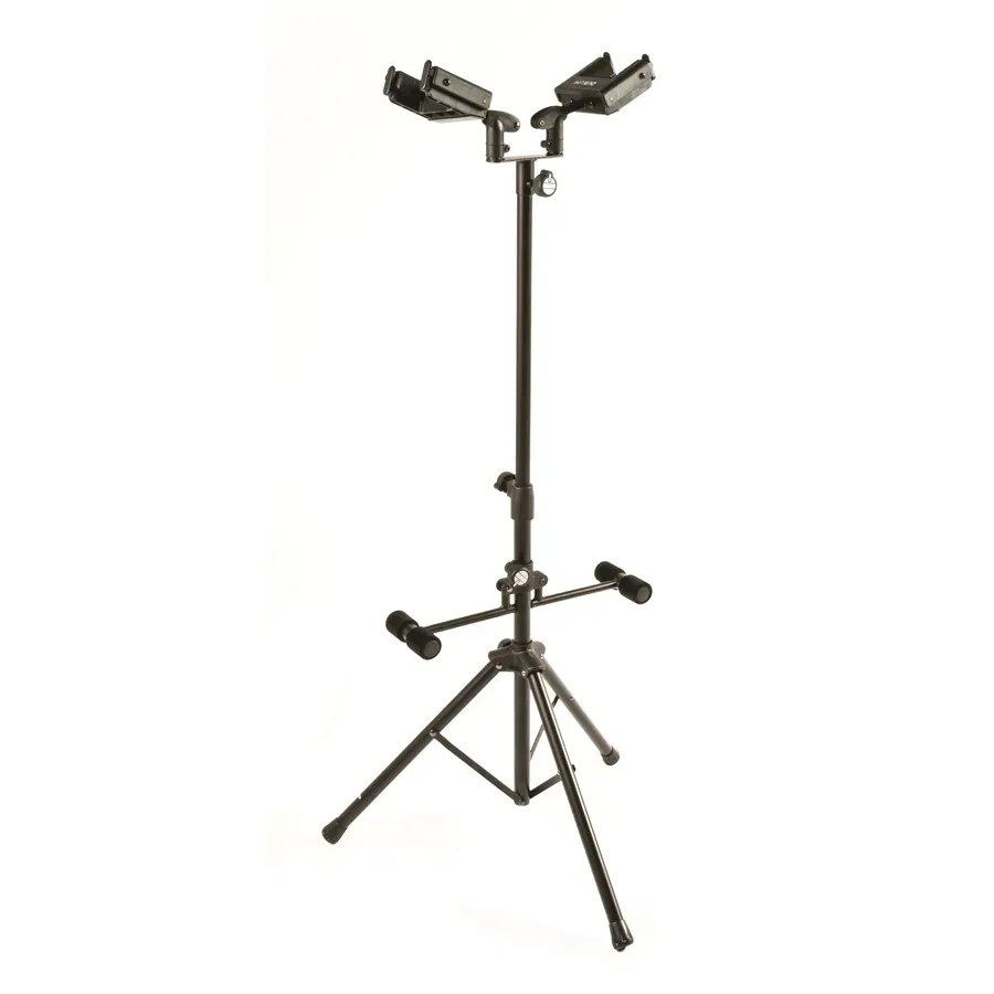 Quik Lok Universal Dual Acoustic/Electric Guitar Stand With Self-Locking Yoke — view 1